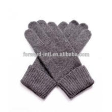 2014 hotsale fashion high quality brown color men cashmere glove